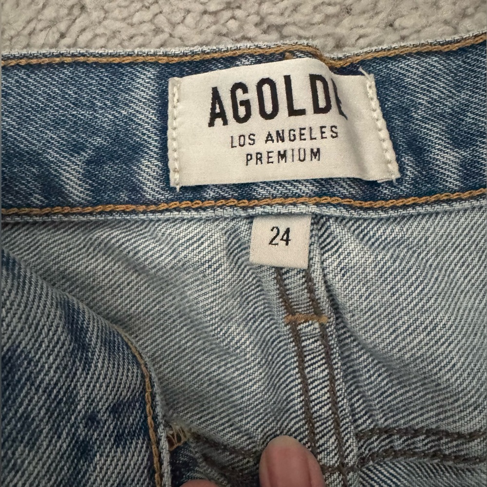 NWOT Agolde Parker Vintage Denim Shorts - Size 24 - Picture 6 of 7